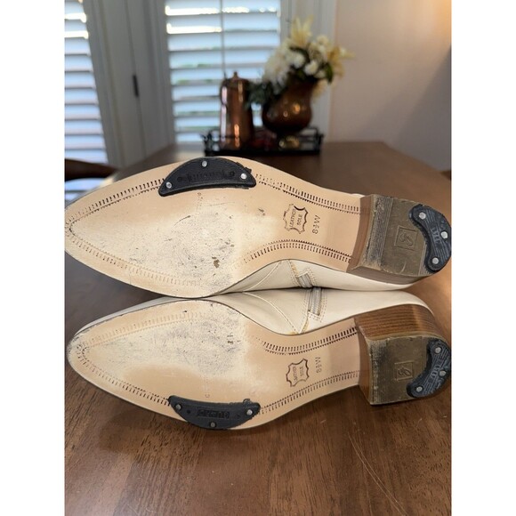 Giorgio Brutini Men’s Leather Ankle Boots 2” Heel Zip Western Mod Retro 8.5W - Picture 8 of 13